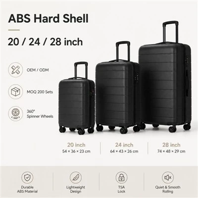 ABS+PC Hard Shell -matkatavarat